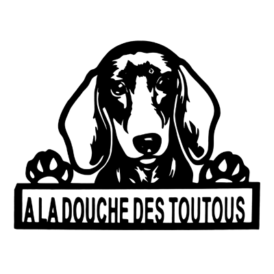 Embleme a la douche des toutous